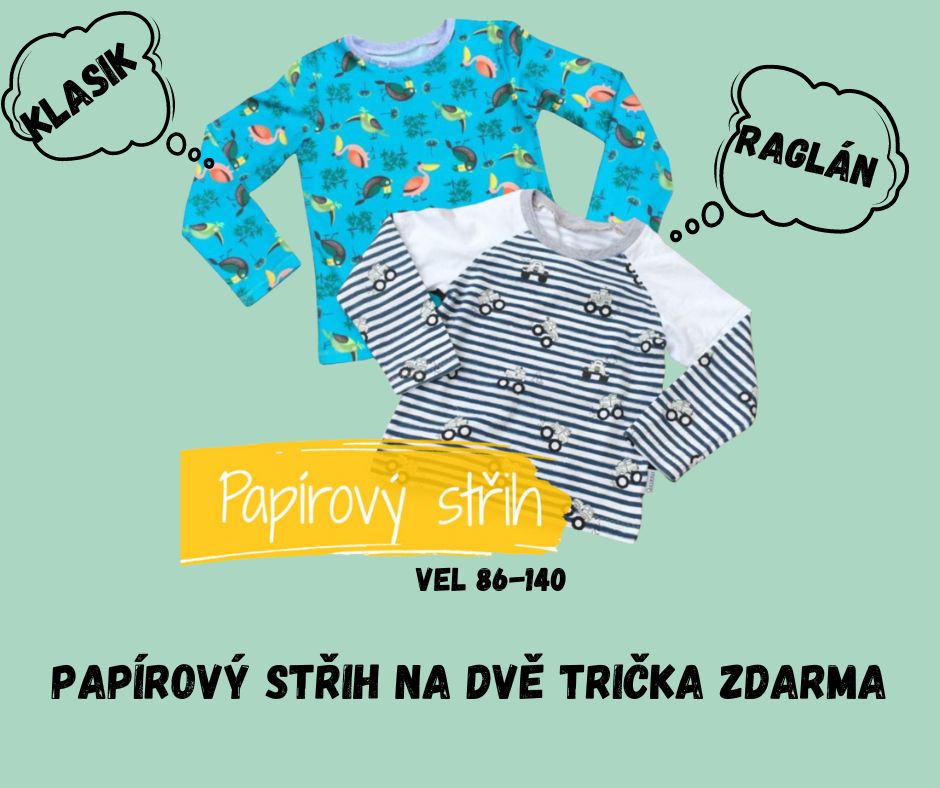 papírový střih na dvě trička zdarma (1)